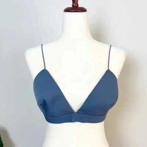 MESHKI Top Bralette Donna Taglia L Acciaio Blu Cinzia Triangolo - Foto 1 di 11