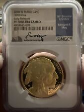 2018 W $50 American Buffalo 1 Oz Gold Proof Coin NGC PF70 First Day -Washington