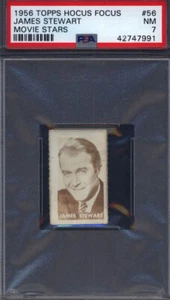 1956 Topps Hocus Focus Movie Stars #56 James Stewart PSA 7 - Picture 1 of 2