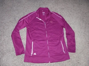 ADIDAS GOLF full zip slick track Golf Clima Lite Jacket Women's Medium maroon - Picture 1 of 5