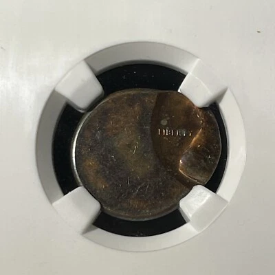 LINCOLN 1C STRUCK 65% OFF CENTER NGC MINT ERROR UNC DETAILS OBVERSE WHEEL MARK - Image 1 of 4