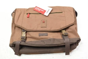 Sac messager pour ordinateur portable Wenger Corfe 16" marron bandoulière réglable - Photo 1/8