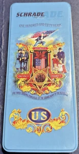 Schrade US 150TH Anniversary Civil War Blue Bone Handle Pocket Knife New in Tin - Picture 1 of 3