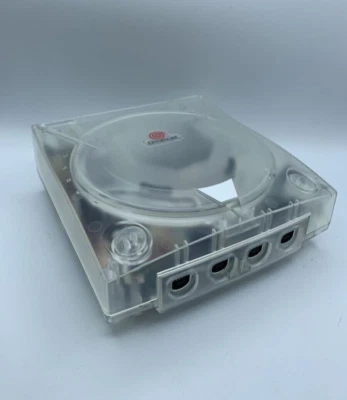 BITFUNX Ersatzgehäuse / Schale / Case für Sega Dreamcast Konsole - Transparent Klar
