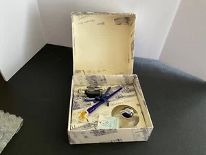 NIB…..Murano Glass Handmade Pen, Inkwell, and Ink Set - Venice Italy - Picture 1 of 3