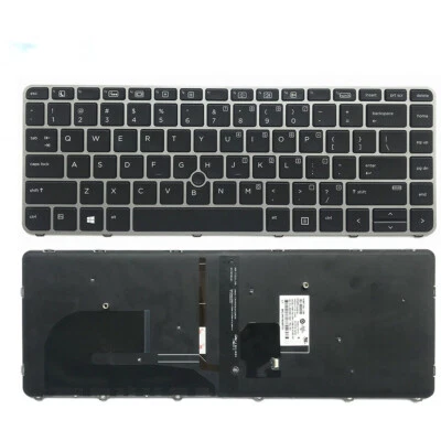 UPARTCARE New Backlit Keyboard For HP Elitebook 745 G3 G4 848 840 G3 G4 836308-001 Black