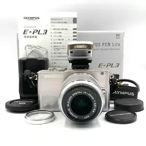 OLYMPUS PEN Lite E-PL3 M.ZUIKO DIGITAL 14-42mm F3.5-5.6 Mirrorless Camera (JP) - Picture 1 of 7