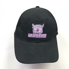 Weber State Wildcats Hat Cap Strapback Black Purple Embroidered Adult Mens NCAA