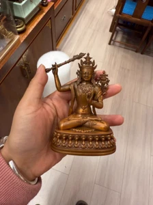 10CM Tibet Manjushri Buddha Copper Statue - Picture 1 of 1