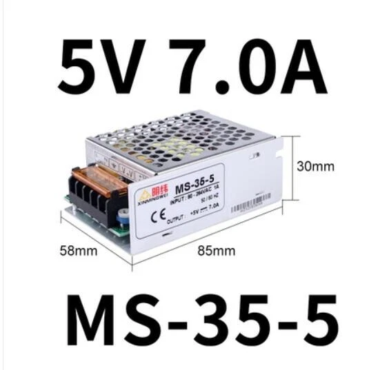 1 PIEZA Meanwell MS-35-5 V7A35W DC controlador transformador conmutador fuente de alimentación Foto 1 de 1