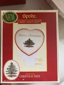 Spode Christmas Tree Heart Plug In Night Light Ceramic NIB - Picture 1 of 3