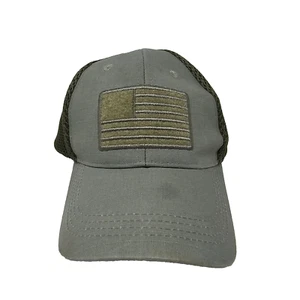 Highland Tactical American Flag Tactical Soft Mesh Flex Fit Hat Olive Fits Most - Picture 1 of 6