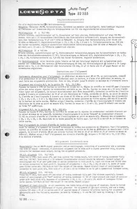 Loewe Manuale di Servizio Originale per Auto-Toxy 52355 - Foto 1 di 1