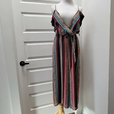 Mono By & By Colorido Junior's Mameluco a Rayas Sin Mangas Frío Talla 11 Foto 1 de 4