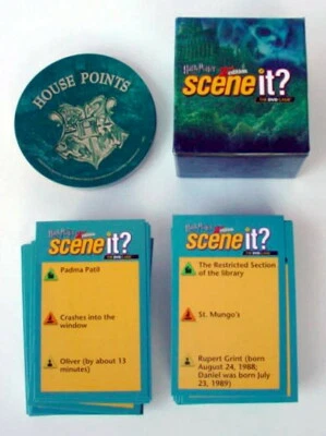 HARRY POTTER Scene it? DELUXE 2nd Edition DVD Board Game House & Trivia Cards - Image 1 of 4