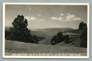 GRANGEVILLE ID WHITE BIRD VALLEY SEVEN DEVILS ANTIQUE REAL PHOTO POSTCARD RPPC - Picture 1 of 2