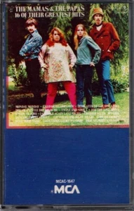 THE MAMAS & THE PAPAS "16 OF THEIR GREATEST HITS" CASSETTE 1981 mca - Imagen 1 de 2
