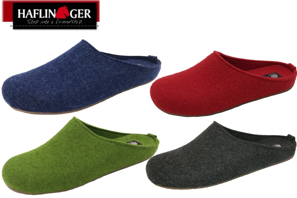 Haflinger Hausschuhe Everest Fundus Pantoffel Filz Schwarz NEU Schuhe 481024