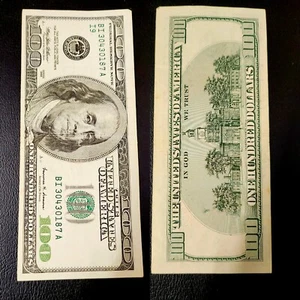 VINTAGE 1999 MISCUT/ MISPRINT ERROR NOTE $100 One - Picture 1 of 5