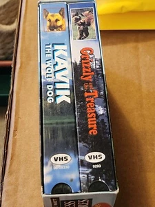 Wilderness Adventures - 2 Vol. Set VHS Grizzly & The Treasure Kavik The Wolf Dog - Picture 1 of 2