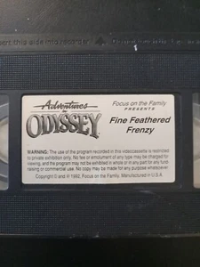 Adventures in Odyssey: A Fine Feathered Frenzy (1992) VHS Pre-owned No Case - Imagen 1 de 3