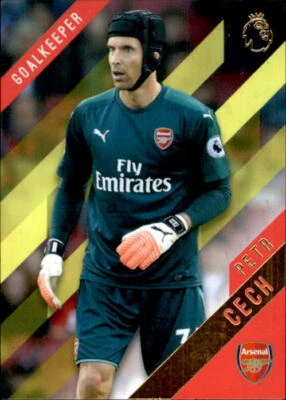 Petr Cech 2017-18 Topps Premier League Gold Soccer Yellow Parallel Card #8 - Image 1 of 2