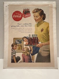 Vintage 1951 Coca Cola Werbung  - Bild 1 von 3