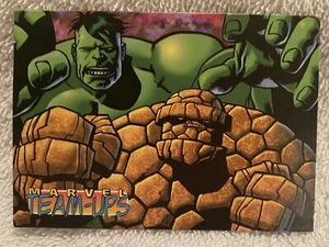 1995 Ziploc MARVEL TEAM-UPS "INCREDIBLE HULK & THE THING" Karte 1 von 3 - Bild 1 von 2