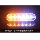 Light Bar Strobe Light 12V-24V 18W LED Lights White+yellow Accessories