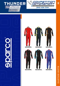 SPARCO THUNDER KART RACING SUIT AUTHORIZED USA DEALER FREE SHIP - Bild 1 von 12