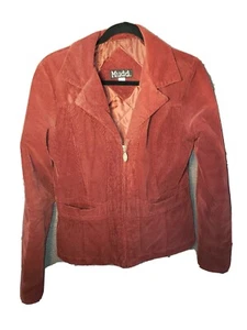 Mudd Corduroy Medium rust color jacket zip up - Picture 1 of 3