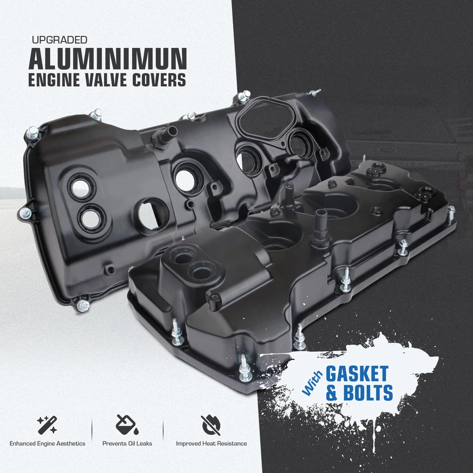 Upgraded Valve Covers Set 13-16 Ford F-150 15-17 Ford Expedition 3.5L T Aluminum - Image 1 of 4