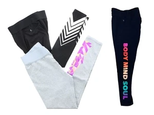 Pantalones de yoga para mujer Danskin de mezcla de algodón, leggings estampados, negros o grises - Imagen 1 de 10