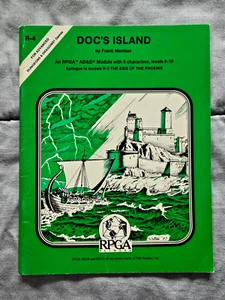 Advanced Dungeons & Dragons AD&D 1983 TSR Doc's Island Module #R4 RPGA - Picture 1 of 10