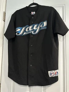Camiseta deportiva de los Majestic Blue Jays mercancía genuina WELLS #10 por favor lea - Imagen 1 de 8