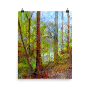 Art Poster Print "Purple Greenway" Original Wall Art by DonWillisJrArt - Picture 1 of 3