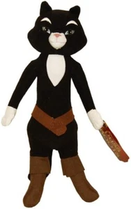 Puss in Boots ~~ BLACK ~~ Kitty 14" Cat Stuffed Plush Doll Shrek USA Seller NEW - Picture 1 of 3