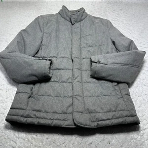 Banana Republic Weather Resistant Quilted Jacket Mens Heather Gray Size Medium M - Picture 1 of 18