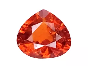 1,42 kt orange rot natürlicher Spessartit Granat Birnenschliff lose Edelsteine - Bild 1 von 3
