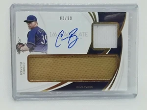 Parche automático de béisbol Corbin Burnes 2019 Immaculate (83/99) Milwaukee Brewers - Imagen 1 de 2