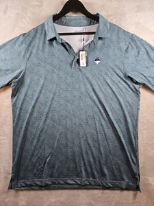 NWT Ahead Mens Performance Golf Short Sleeve Polo Shirt Size L Green Activewear - Imagen 1 de 11