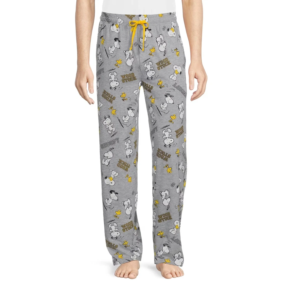 Pantalones de dormir para hombre Peanuts Snoopy Woodstock gráficos Foto 1 de 4