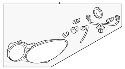正品通用乘客侧前照灯总成 25942065 — 第 1/4 张图片
