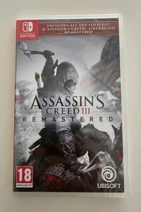 Assassin's Creed 3 III Remastered + DLCs & Liberation Remastered Switch SEALED - Picture 1 of 2
