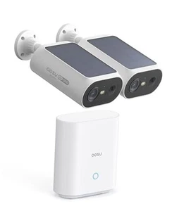 Solar Security Cameras Wireless Outdoor, 2Mins DIY Installation, No 2-Cam Kit - Picture 1 of 7
