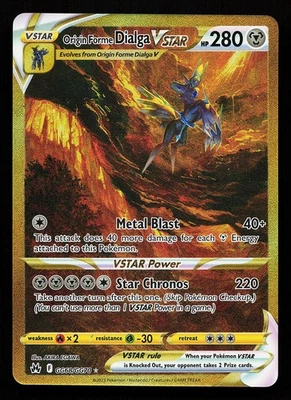 Origin Forme Dialga VSTAR GG68/GG70 Secret Crown Zenith Pokémon Card - Image 1 of 2