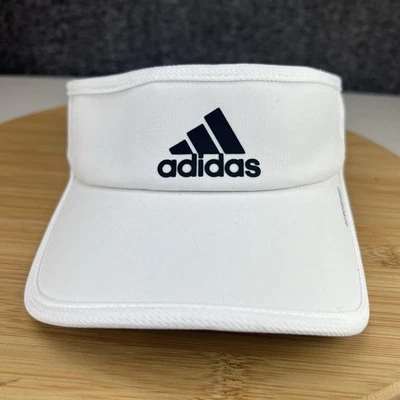 Adidas Aeroready Visera Gorra Correa OSFM Blanco Negro Logo Tenis Correr Golf Foto 1 de 4