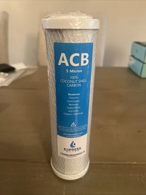 Activated Carbon Block Water Filter Replacement – 10 inch 5 Micron –  ACB - Image 1 of 4
