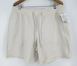 Lululemon At Ease Short 7" Heathered White Opal Herren XXL Neu mit Etikett Lesen - Bild 1 von 11