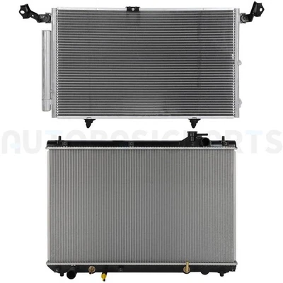 Kit de refrigeración de radiador y condensador de CA de aluminio para Lexus RX300 1999-2002 2003 Foto 1 de 4